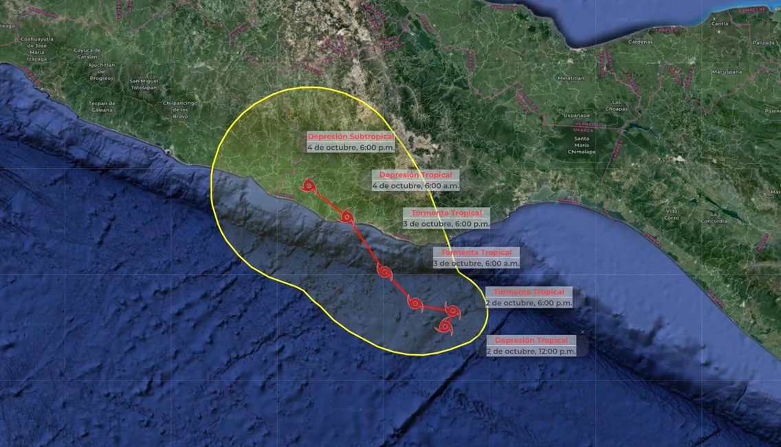 M Xico Espera Fuertes Lluvias Por Paso De La Tormenta Tropical Kristy