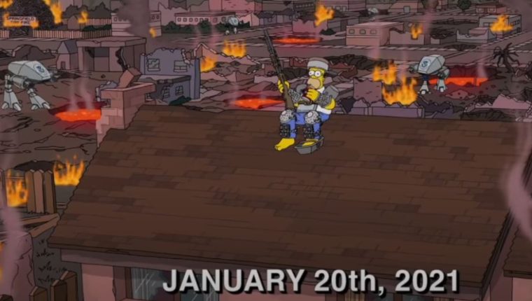Los Simpson predicts a major disaster for 2021 and asustan a todos (Photo Prensa Libre: YouTube)
