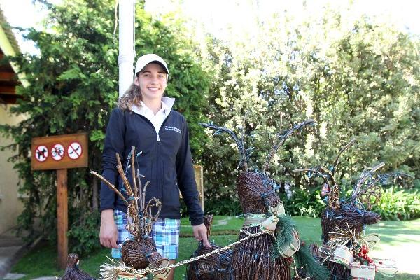 Lucía celebra en familia las fiestas de fin de año, pero nunca deja atrás los entrenos y acude cada día a practicar. La seleccionada reside en Estados Unidos, donde estudia administración. (Foto Prensa Libre: Eddy Recinos)