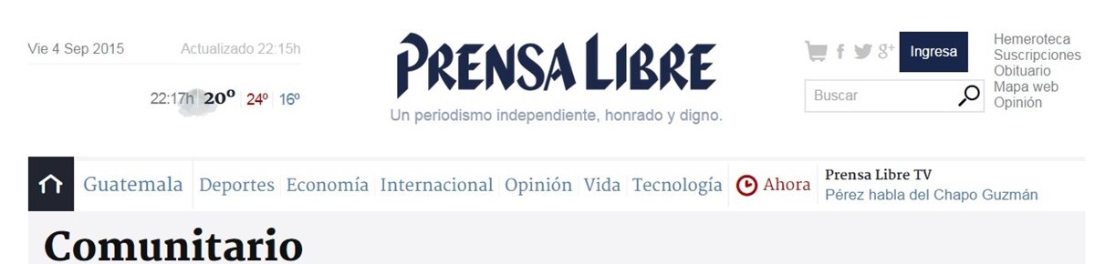 Usurpan De Nuevo Diseño Web De Prensa Libre