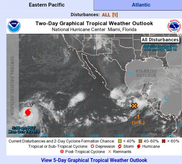 Sistema de baja presión podría convertirse en depresión tropical