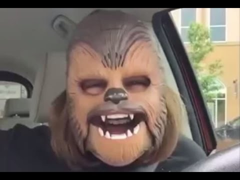 Laughing Chewbacca Mask Lady