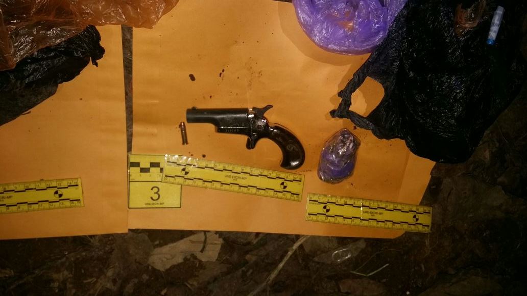 Una de las armas localizadas en Pavoncito. (Foto Prensa Libre: Cortesía SP)