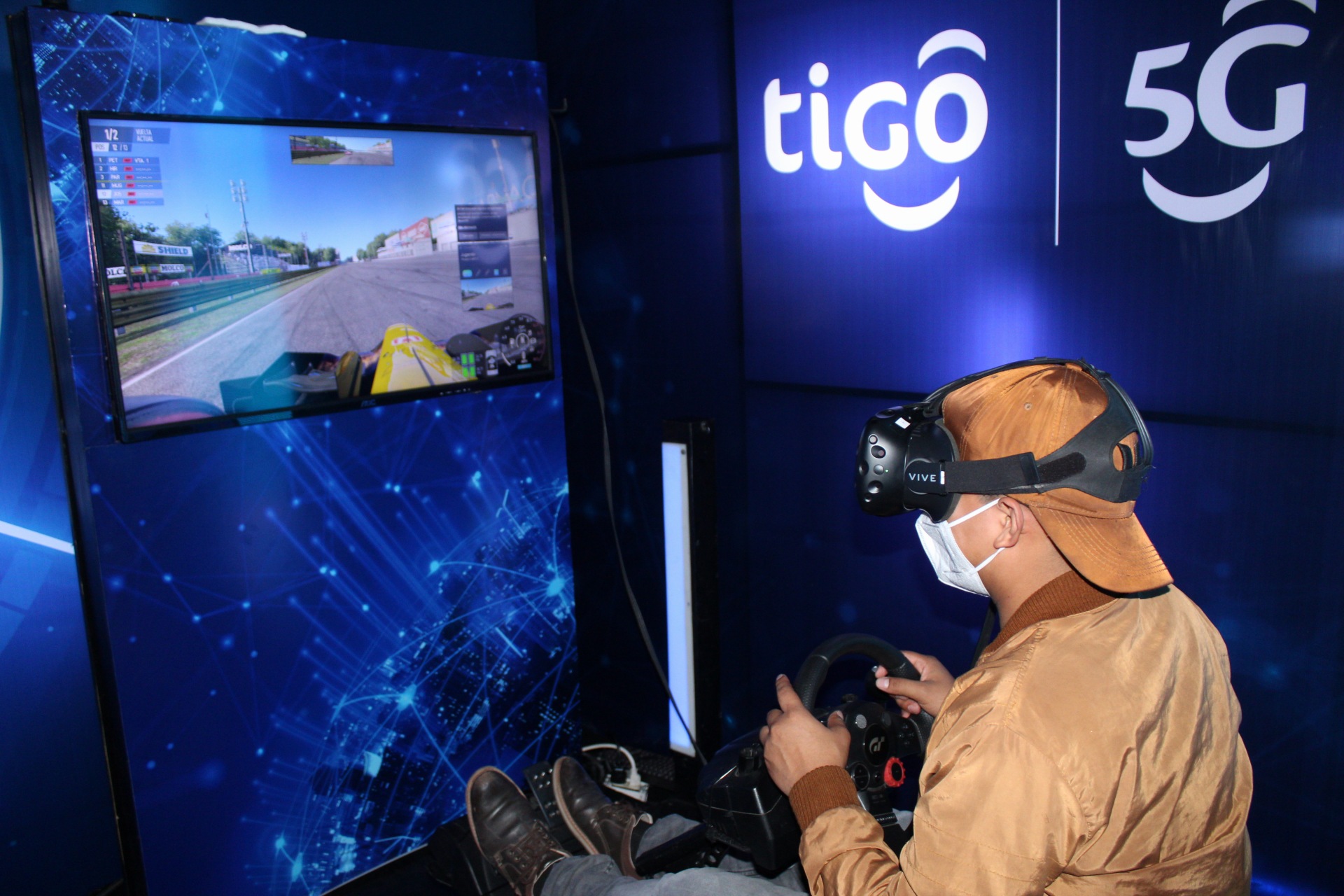 Experiencia 5G de Tigo (Foto: Fernanda Mérida) 