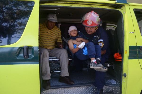 Trasladan a  menor lesionado en Navidad.