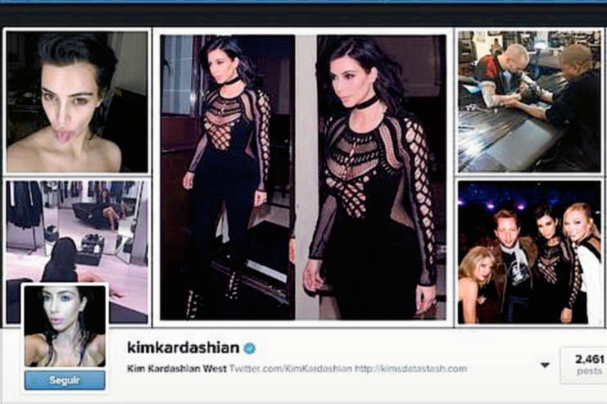 Kim Kardashian,  la reina del escándalo, alcanza 27 millones de seguidores en Instagram.  (Foto Hemeroteca PL).