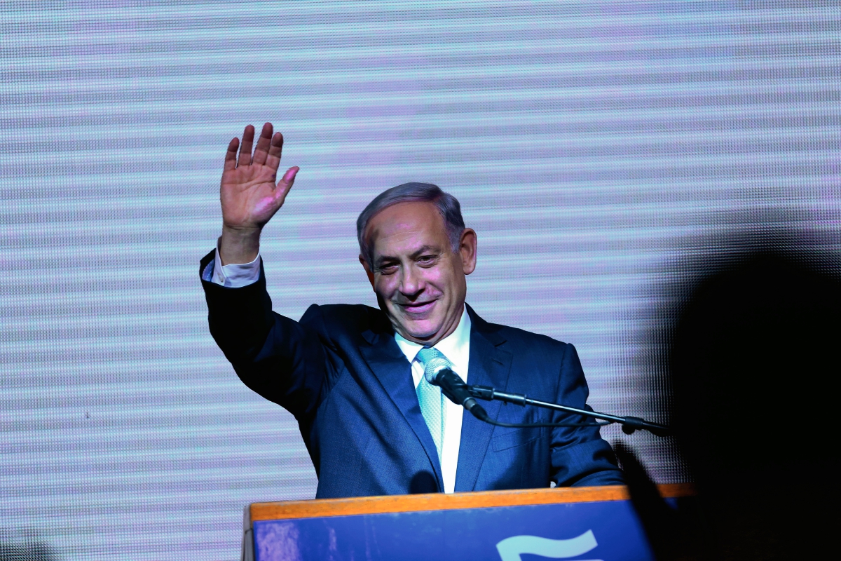 Benjamín Netanyahu se proclama ganador de los comicios en Israel. (Foto Prensa Libre: AP)