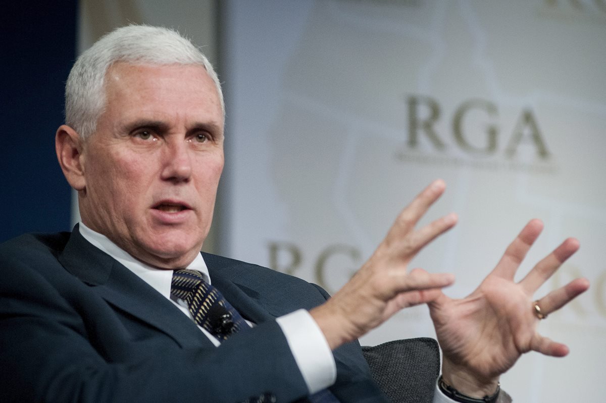 Mike Pence, actual gobernador de Indiana, EE. UU. (Foto Prensa Libre: EFE).