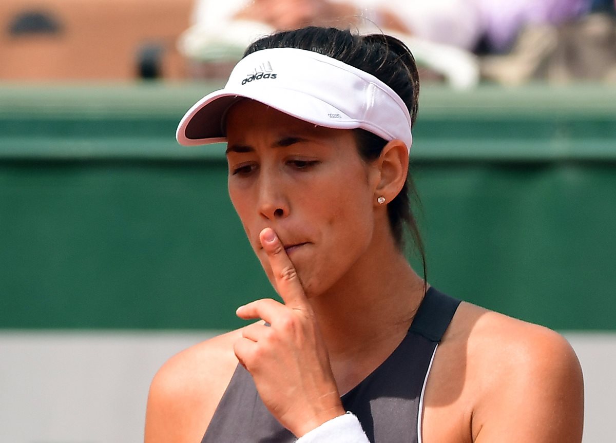 Garbiñe Muguruza lamentó la actitud del público francés. (Foto Prensa Libre: EFE)