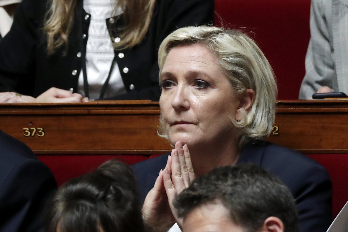 La líder del ultraderechista Frente Nacional (FN) Marine Le Pen. (Foto Prensa Libre: EFE)