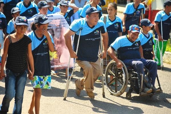 En Retalhuleu se organizó una caminata.