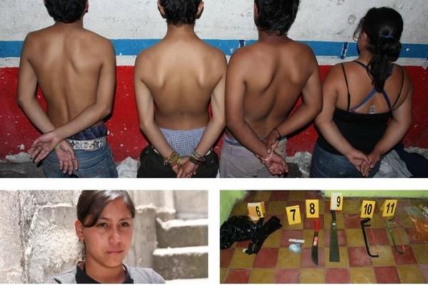 Cuatro allanamientos en diferentes sectores de Mixco permitieron capturar a pandilleros que pretendían descuartizar a un hombre. (Foto Prensa Libre: PNC)<br _mce_bogus="1"/>