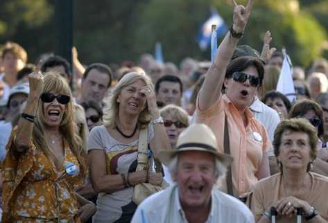 Agricultores argentinos protestan en Buenos Aires. (Foto Prensa Libre: AFP)