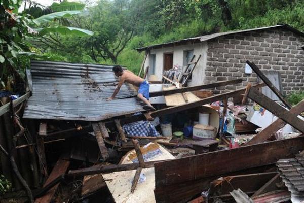 Lluvias torrenciales en Honduras. (AFP).