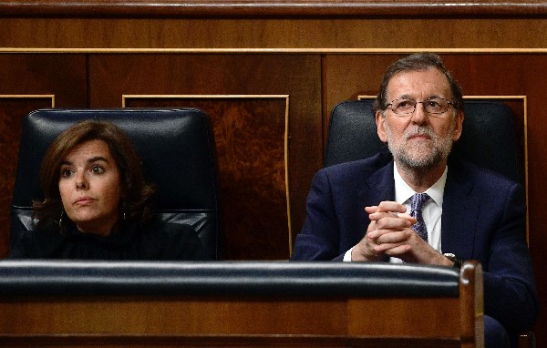 Mariano Rajoy perdió hoy la votación final de su investidura a la Presidencia de España. (Foto Prensa Libre: AFP)