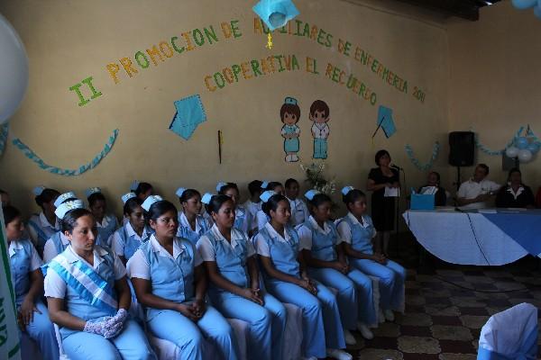 estudiantes, en la clausura del curso.