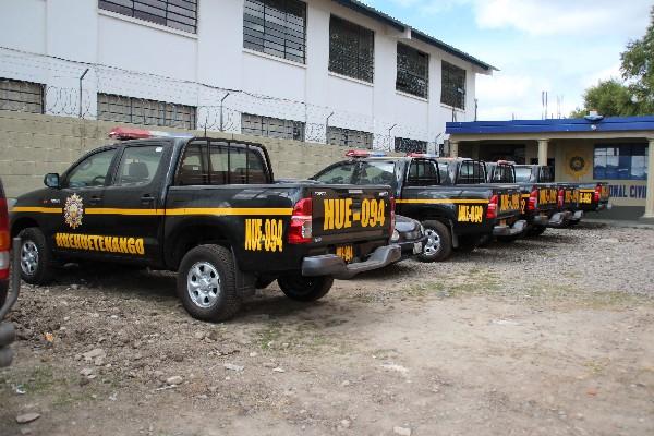 Vehículos  se encuentran  estacionados desde hace un  mes en la  subestación de Zaculeu, Huehuetenango.