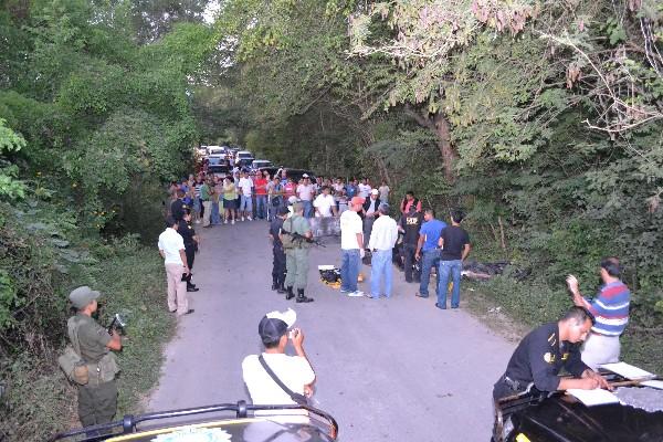 El cuerpo de  Wiliam René Ramírez Méndez, de 31 años, fue hallado en el camino  entre Zacapa y la aldea Santa Lucía.