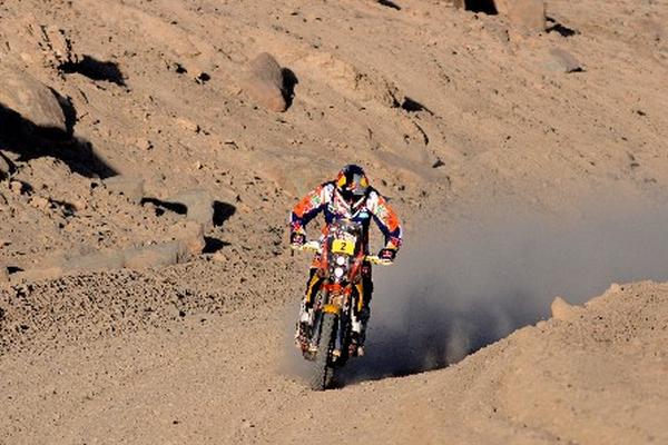 Marc Coma gana la undécima etapa del Dakar y se afianza como líder. (Foto Prensa Libre: EFE)