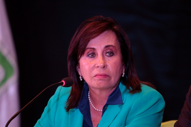 Sandra Torres es la secretaria general de la UNE y candidata presidencial. (Foto Prensa Libre: Hemeroteca PL)