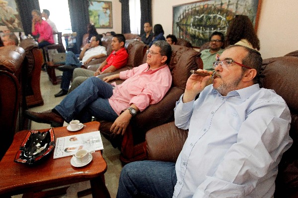 Lideres de la guerrilla de las FARC en La Habana,Cuba.(EFE).