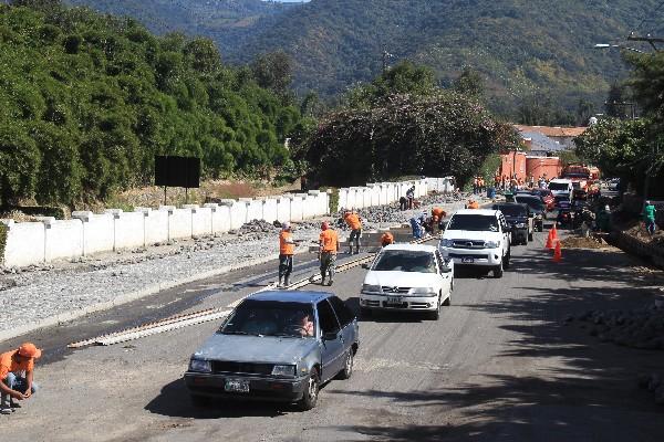 Trabajos generan atascos.