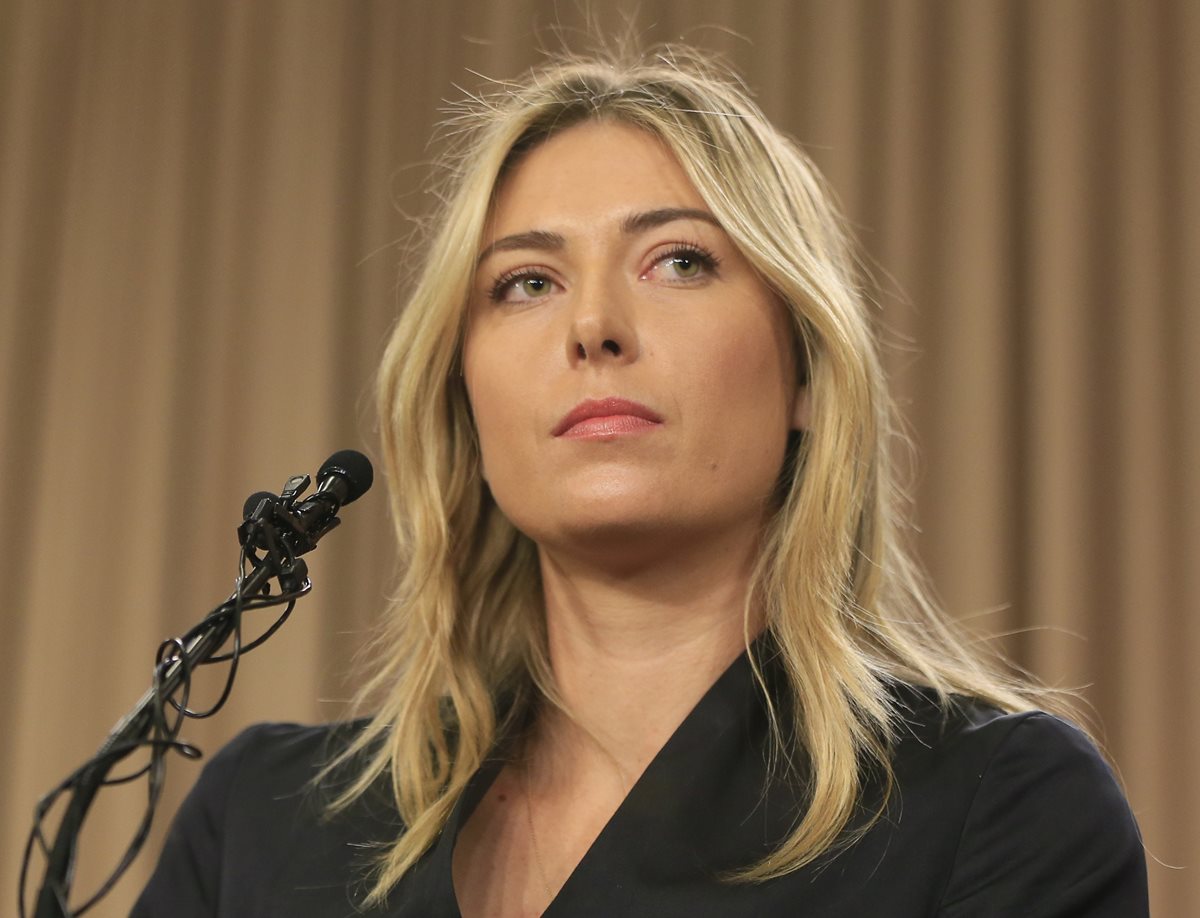 El presidente de la federación rusa de tenis dijo que la audiencia disciplinaria por dopaje de Maria Sharapova podría ser en junio. (Foto Prensa Libre: AFP)