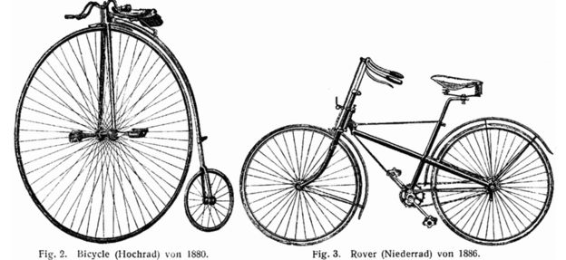 Cuando las bicicletas se volvieron más ligeras y más fáciles de manejar, el peatonismo perdió su atractivo. DOMINIIO PÚBLICO