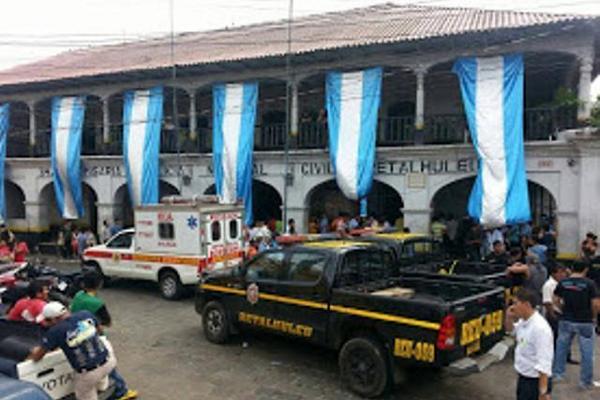 Cárcel de Retalhuleu donde ocurrió el enfrentamiento entre pandillas. (Foto Prensa Libre: Rolando Miranda) <br _mce_bogus="1"/>