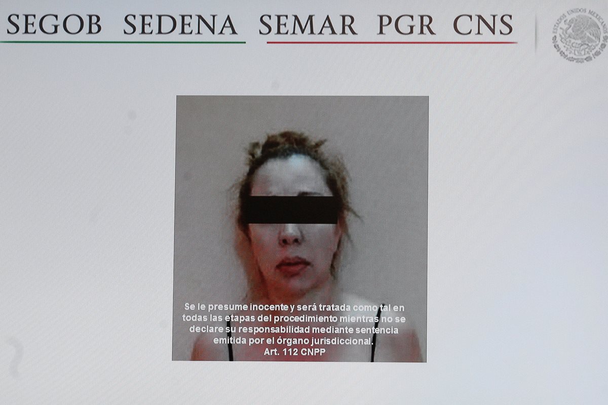 Elena Laborín Archuleta, esposa de Héctor Beltrán Leyva, fue detenida el martes. (Foto Prensa Libre: EFE).