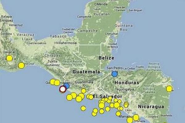 Sismos registrados en las últimas horas. (Foto Prensa Libre: Conred)
