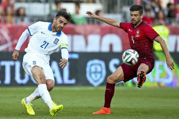 Portugal y Grecia se enfrentaron en partido amistoso previo al Mundial de Brasil 2014. (Foto Prensa Libre: EFE)