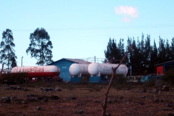 planta de gas asaltada  por maleantes.