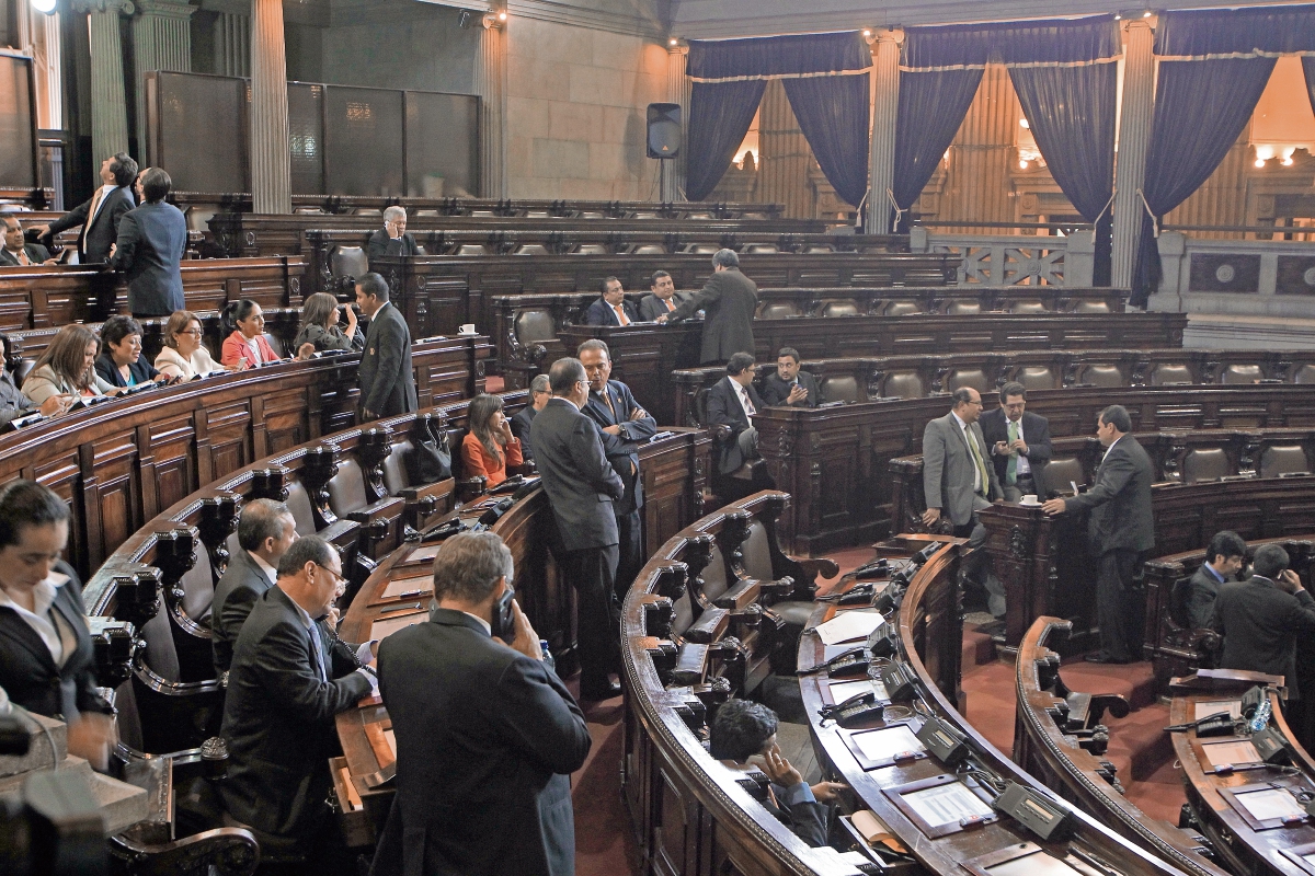 Los 53  legisladores del partido Lider no llegaron este martes al hemiciclo. (Foto Prensa Libre: Hemeroteca PL)