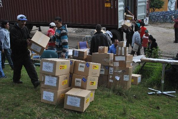 Parte del donativo que entregó la OPS para equipar centros de Salud de San Marcos.