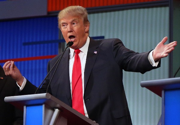  Donald Trump, precandidato republicano participa en el debate. (Foto Prensa LIbre:AP).