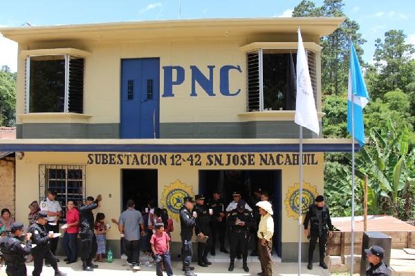 La Policía Nacional Civil estrena  subestación en San José Nacahuil, San Pedro Ayampuc.