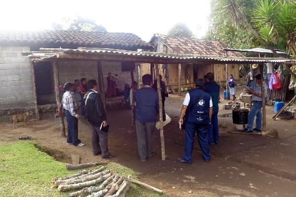 Vivienda de familia afectada.