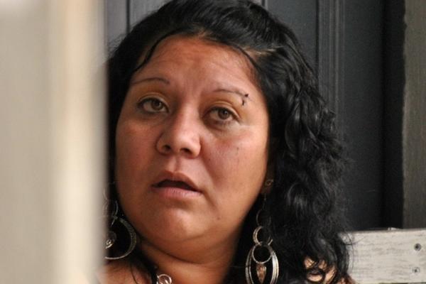 Meilan Arely Dayana Córdoba Pineda, fue aprehendida cuando intentó ingresar marihuana, escondida en su ropa interior, en el Centro de Detención de Santa Cruz Quiché. (Foto Prensa Libre: Oscar Figueroa)