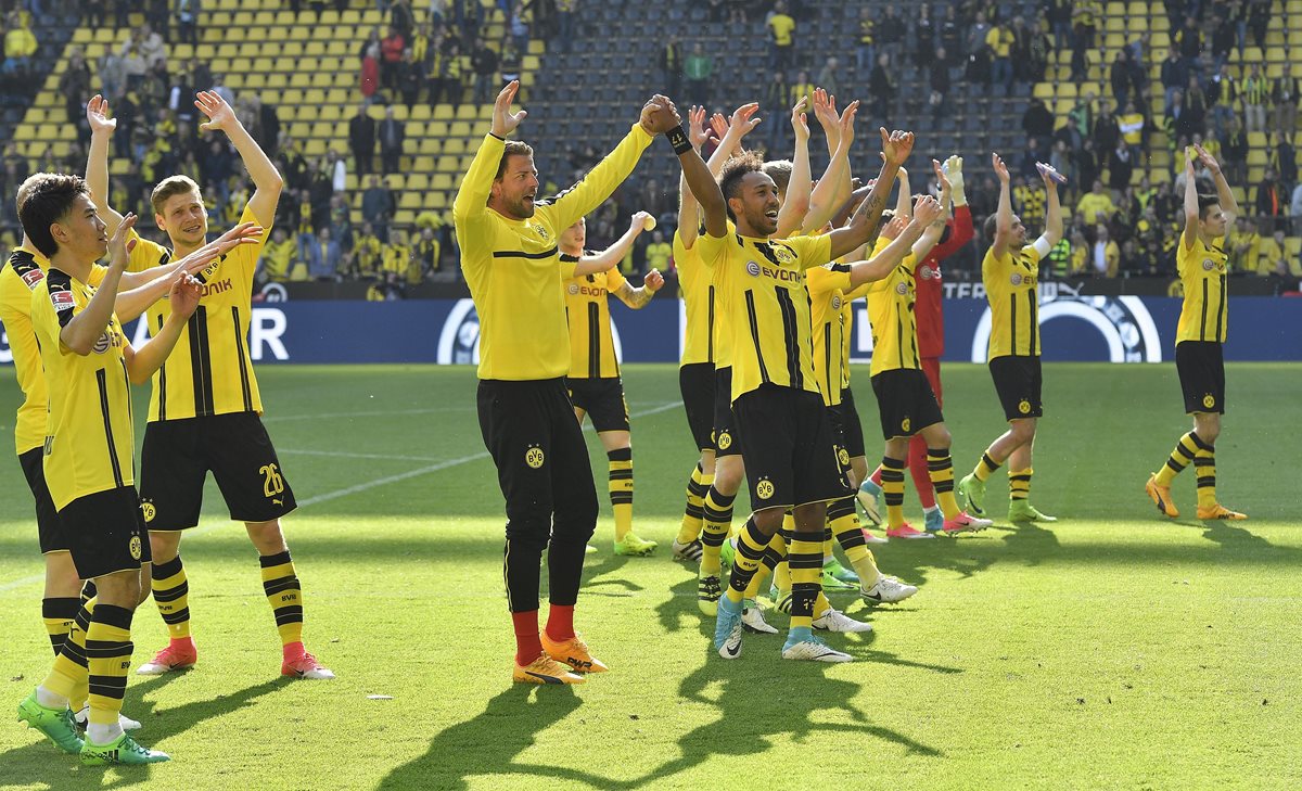 El Dortmund se quedó con tres puntos importantes en casa. (Foto Prensa Libre: AP)