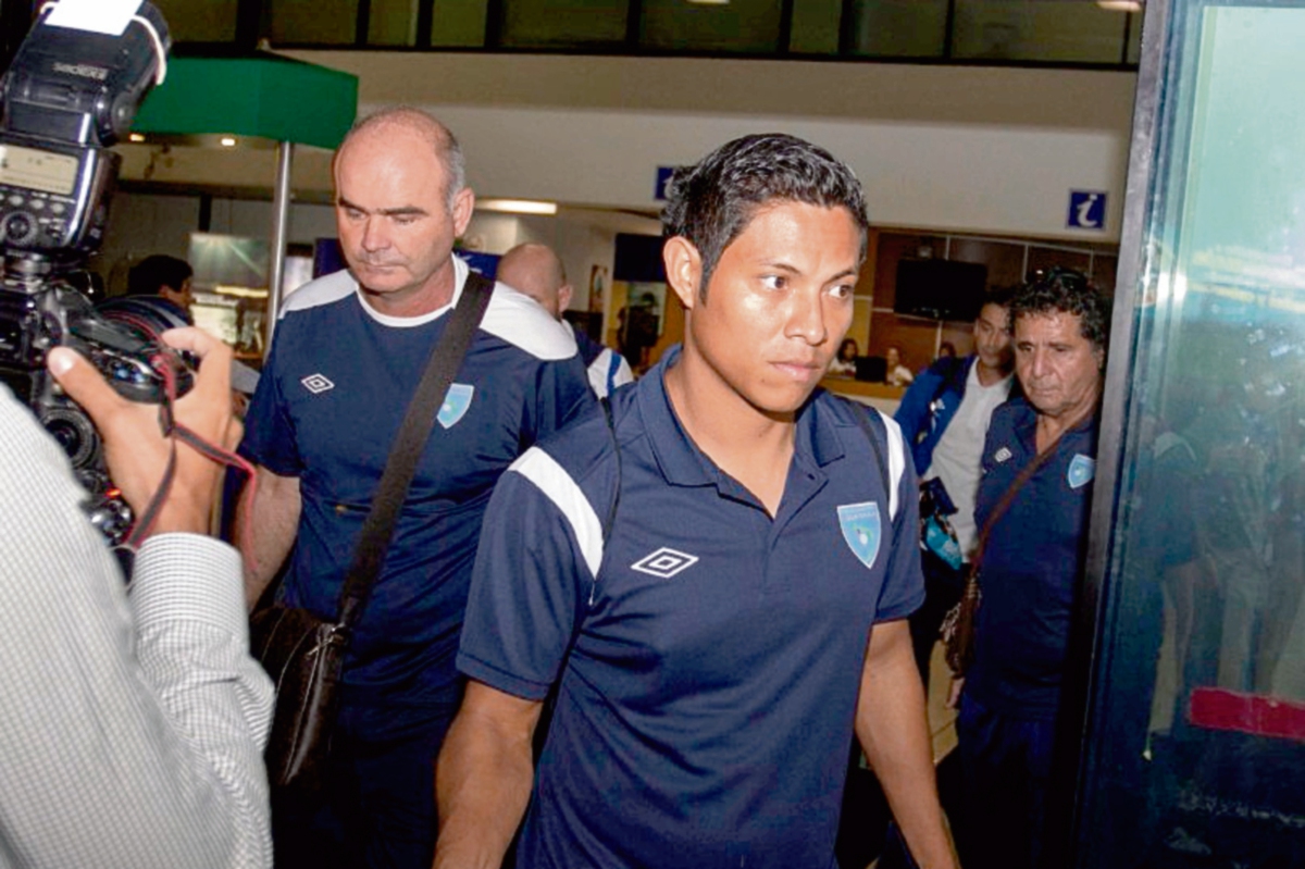 Iván Franco Sopegno ayer a su llegada a Guatemala. (Foto Prensa Libre: Norvin Mendoza)