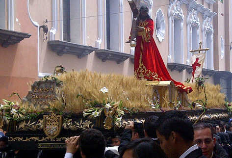 Jesús Nazareno de la Buena Muerte es una imágen de la época colonial (Foto Prensa Libre: Sandra Valdez)