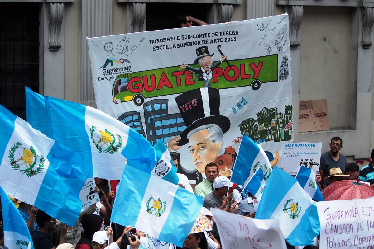 Imagen de una de las jornadas de manifestaciones que protagonizaron guatemaltecos durante 19 sábados. (Foto Prensa Libre: Hemeroteca PL)