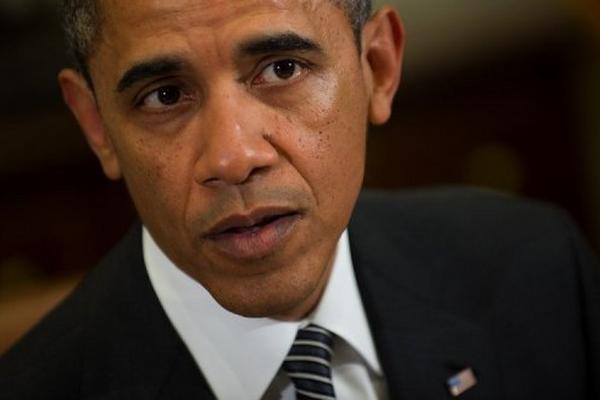 El presidente de EEUU, Barack Obama, durante una comparecencia este lunes en Washington DC. (Foto Prensa Libre: AFP)