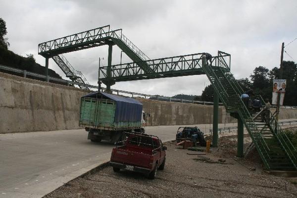 pasarela en  el kilómetro  113 de la ruta Interamericana podría habilitarse  esta semana.