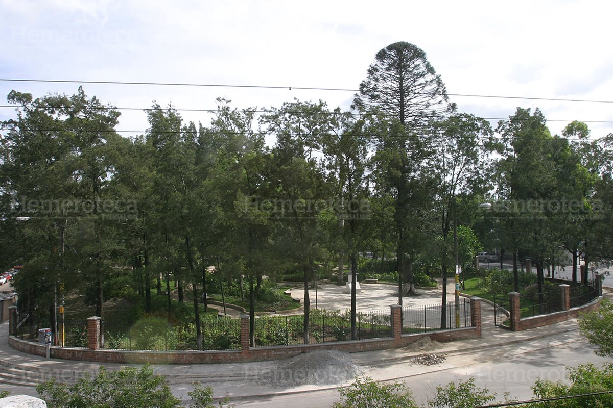 Parque de Jocotenango antes conocido como Morazán. (Foto: Hemeroteca PL)