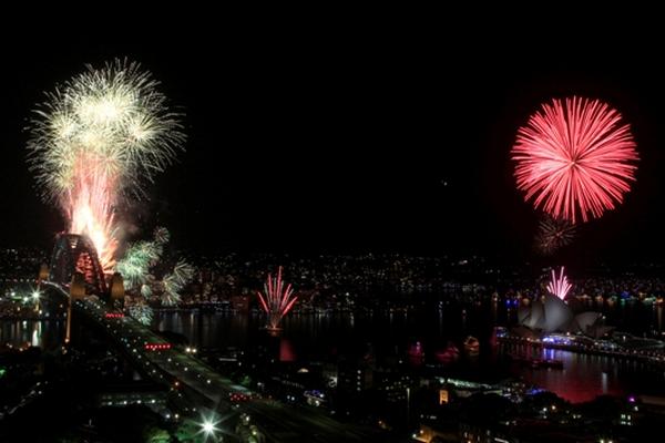 Show para recibir el 2012 en Australia. (Foto: AFP)