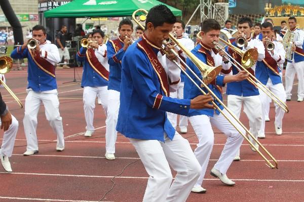 Bandas musicales,  durante actividad.