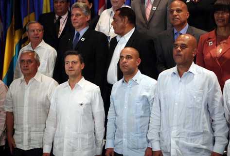 Presidente Pérez Molina en la V Cumbre de la Asociación de Estados del Caribe  (AEC). (Foto Prensa Libre: EFE)