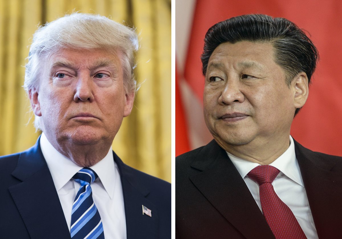 Encuentro entre Trump -izquierda- y Xi será histórico. (Foto Prensa Libre: EFE)